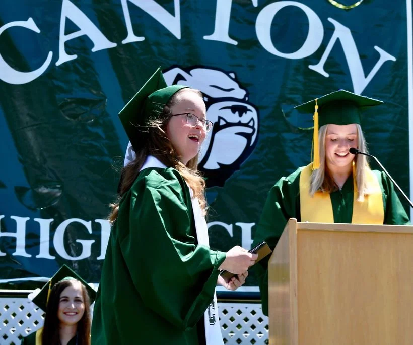 Cheers for unstoppable Lucy, as she graduates from high school
