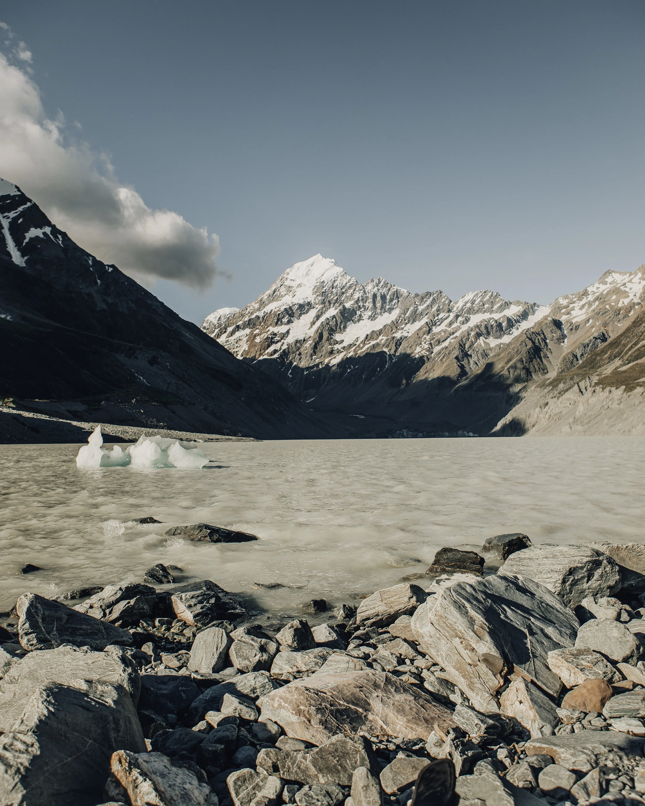 Glacier Lake at the end of the hike