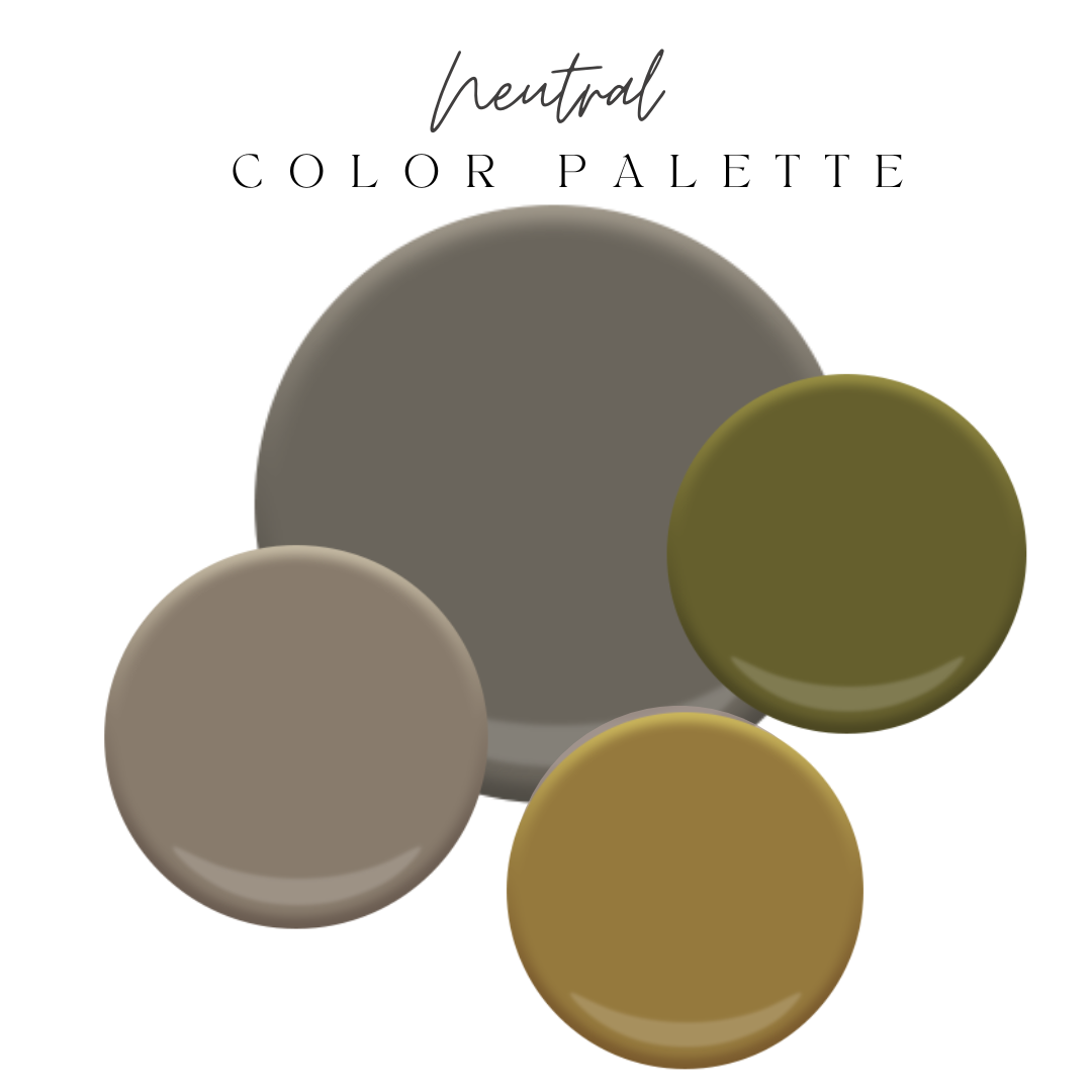 Color Palette - Neutral Color Scheme (green accent)