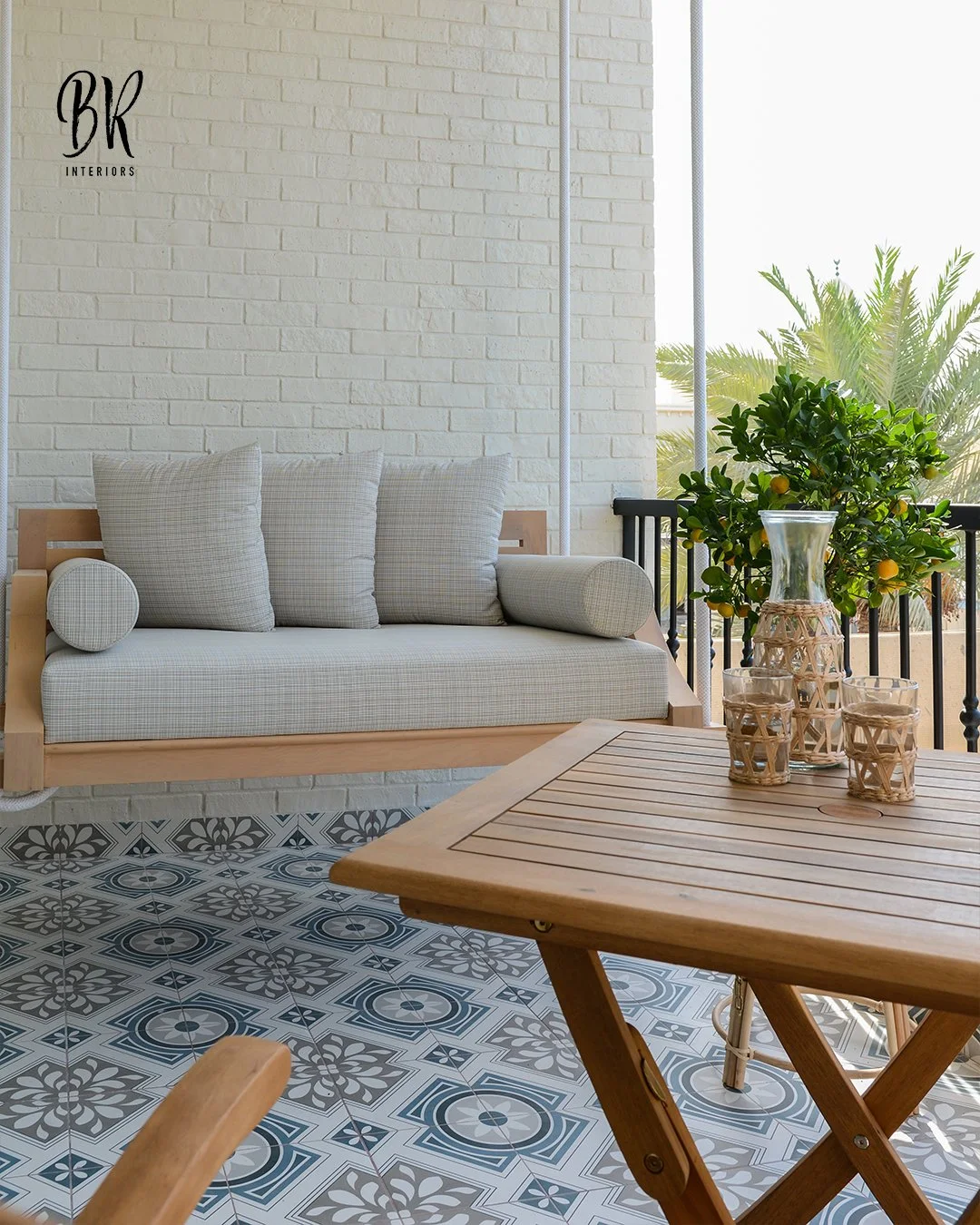 Sunny skies, chill vibes, and a balcony that&rsquo;s totally stealing the show! ☀️🪴✨
Who needs a vacation when your outdoor space looks this good? 😉
#Brinteriors #BalconyGoals #SummerVibes