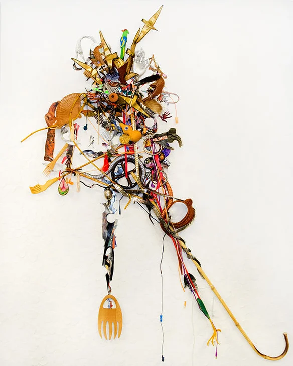 The Creator 2016 Mixed media on wood in artist’s plexi box 60" x 48" x 4"