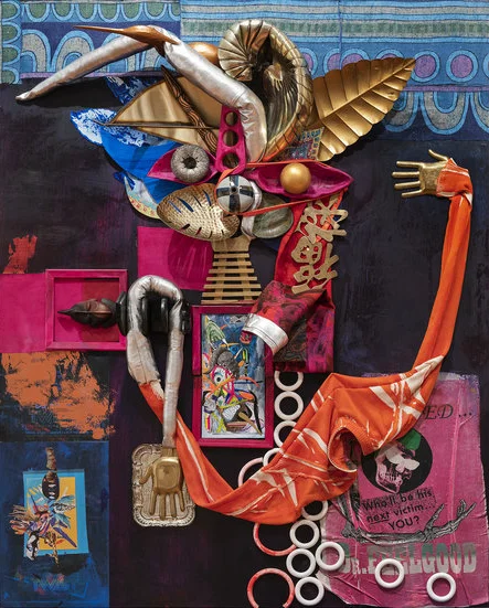 Vogueing 2018 Mixed Media on Wood Panel 60" x 48"