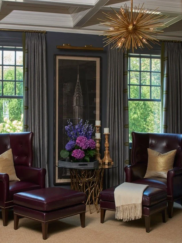 One of my favorite things about designing for clients is creating little moments within a room that feel personal to them. A cozy corner like this gives them another place to enjoy their home.