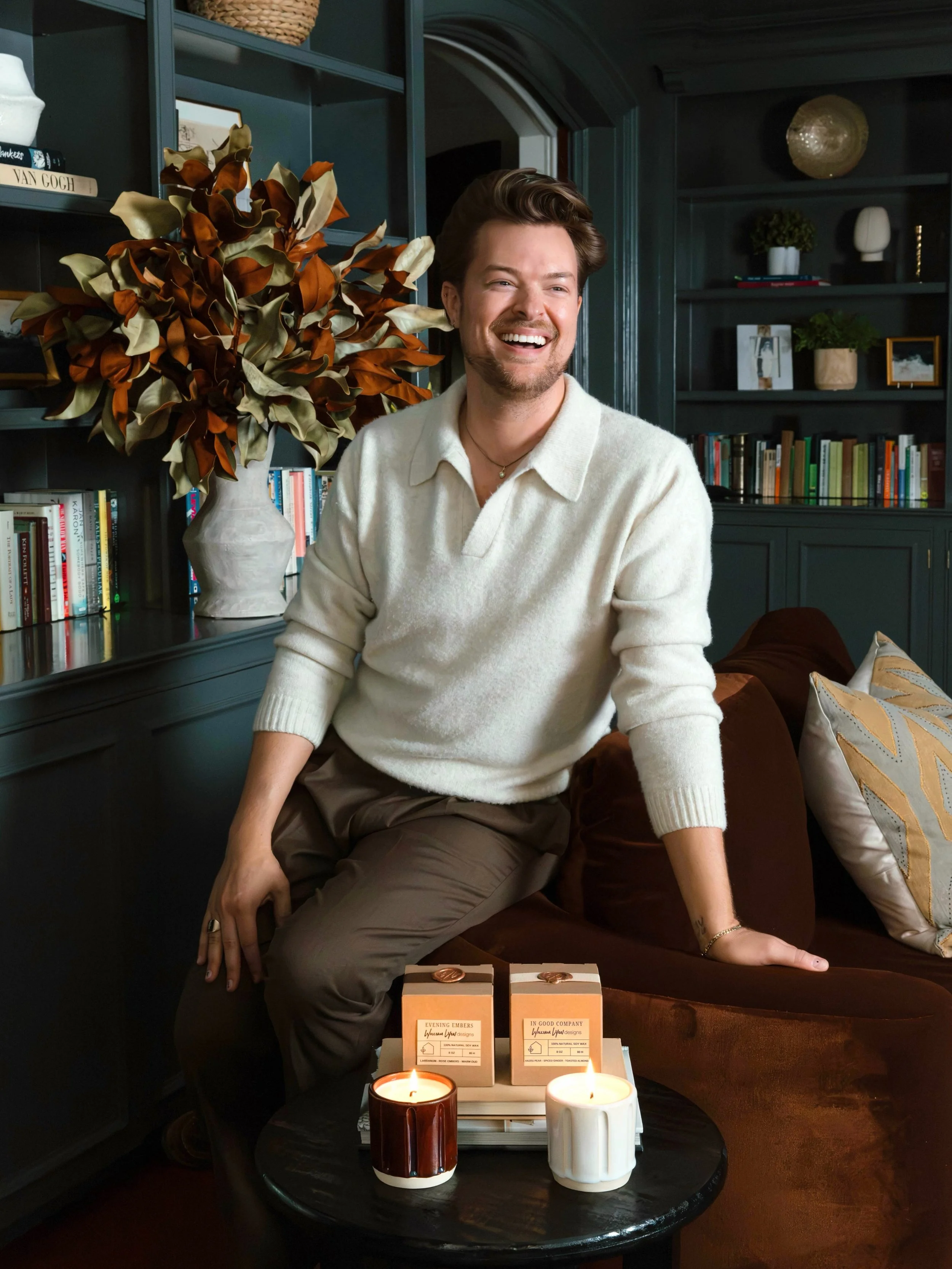 The Home Collection by William Lyon Designs has officially found a new home at @eleishvanbreems!

From our Fall/Winter collection, Evening Embers and In Good Company are now available in beautiful pottery vessels hand-thrown in the Hudson Valley excl
