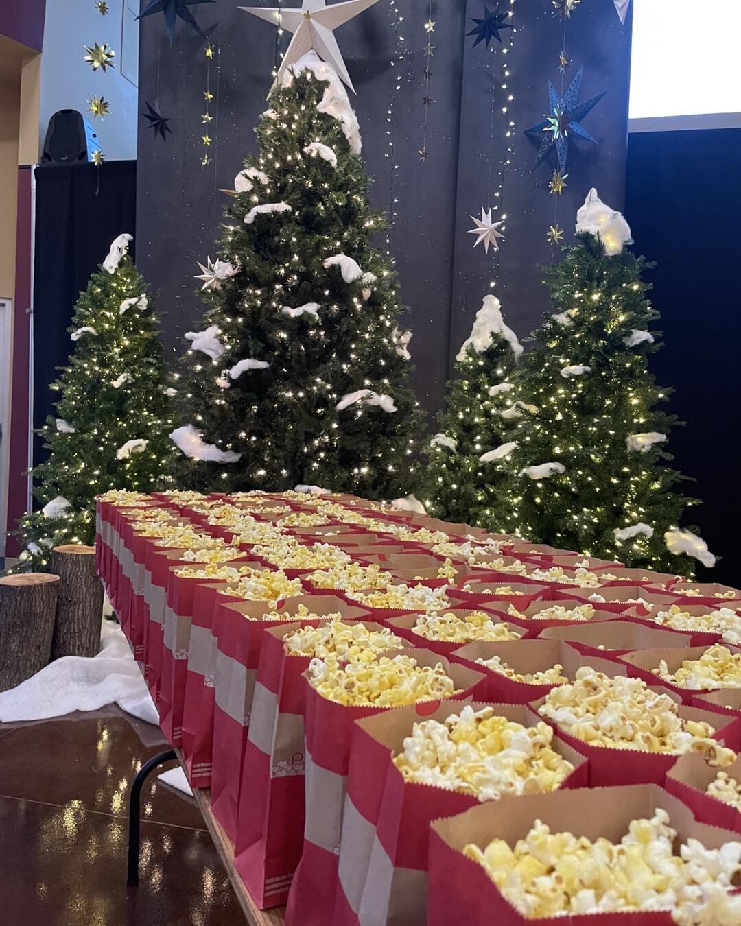 Over the past couple of weeks we have had the opportunity to show Christmas movies to almost 1000 of your Kindergarten- high school aged students! We just want to take a minute to thank all of the students, PTOs, teachers, and staff who have made com