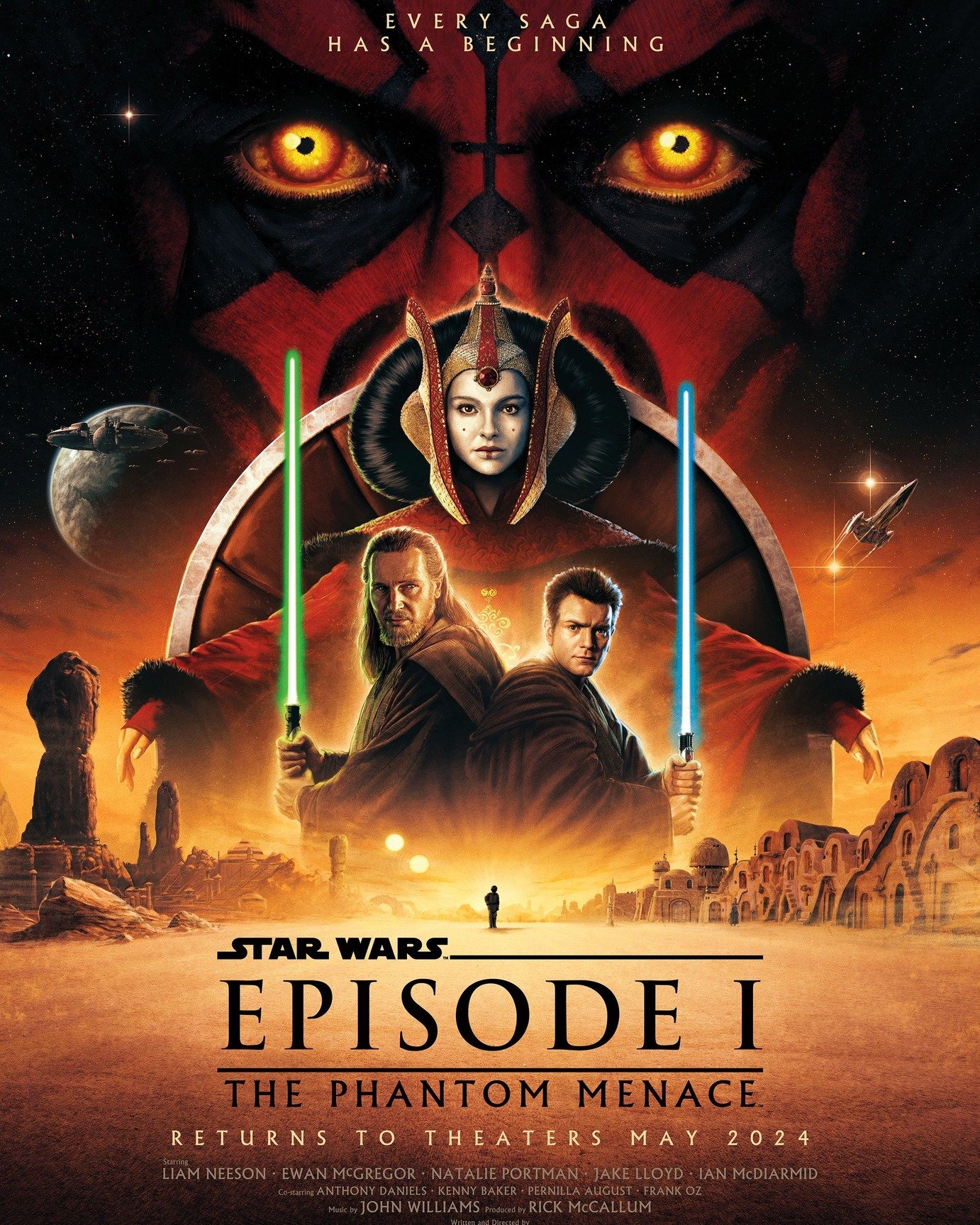 Starting May 3 you have two weeks to see the first fateful steps in the journey of Anakin Skywalker back on the big screen! Join us as we celebrate the 25th Anniversary of Lucasfilm's Star Wars: The Phantom Menace! Experience the heroic action and un