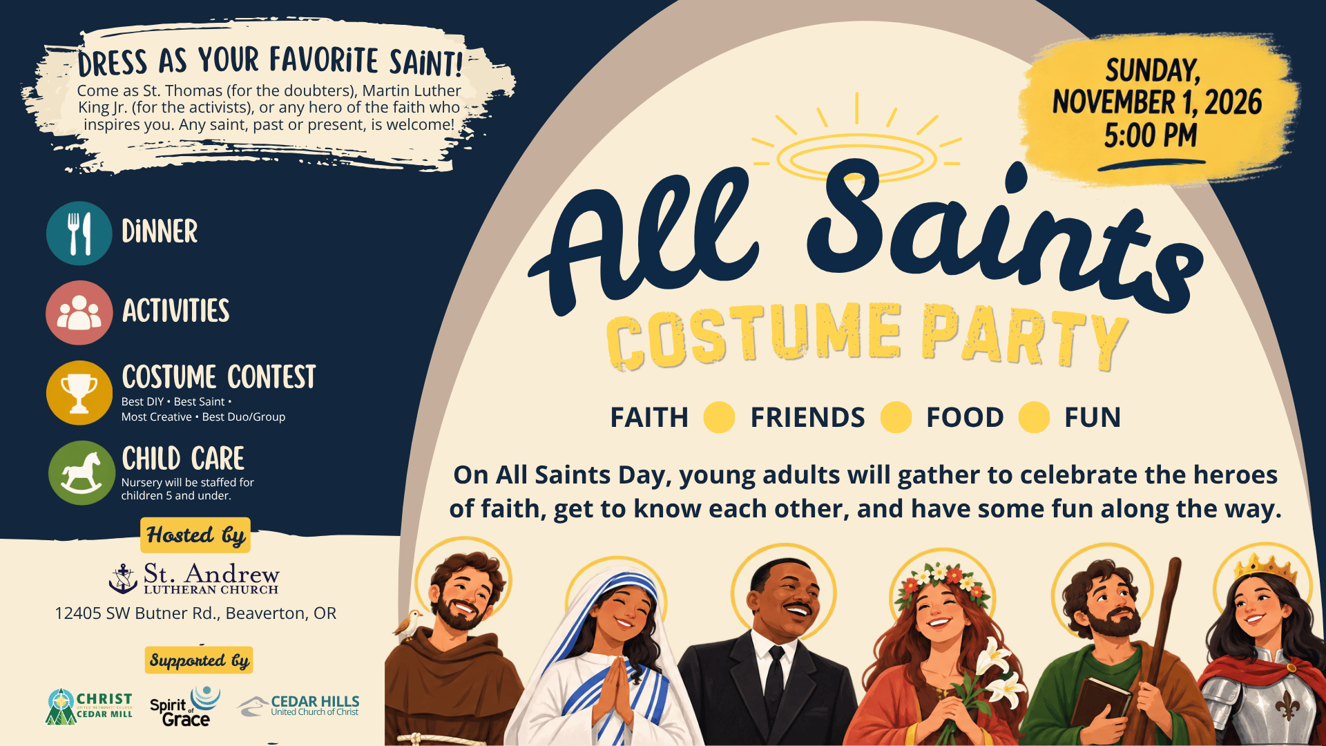 All Saints Costume Party