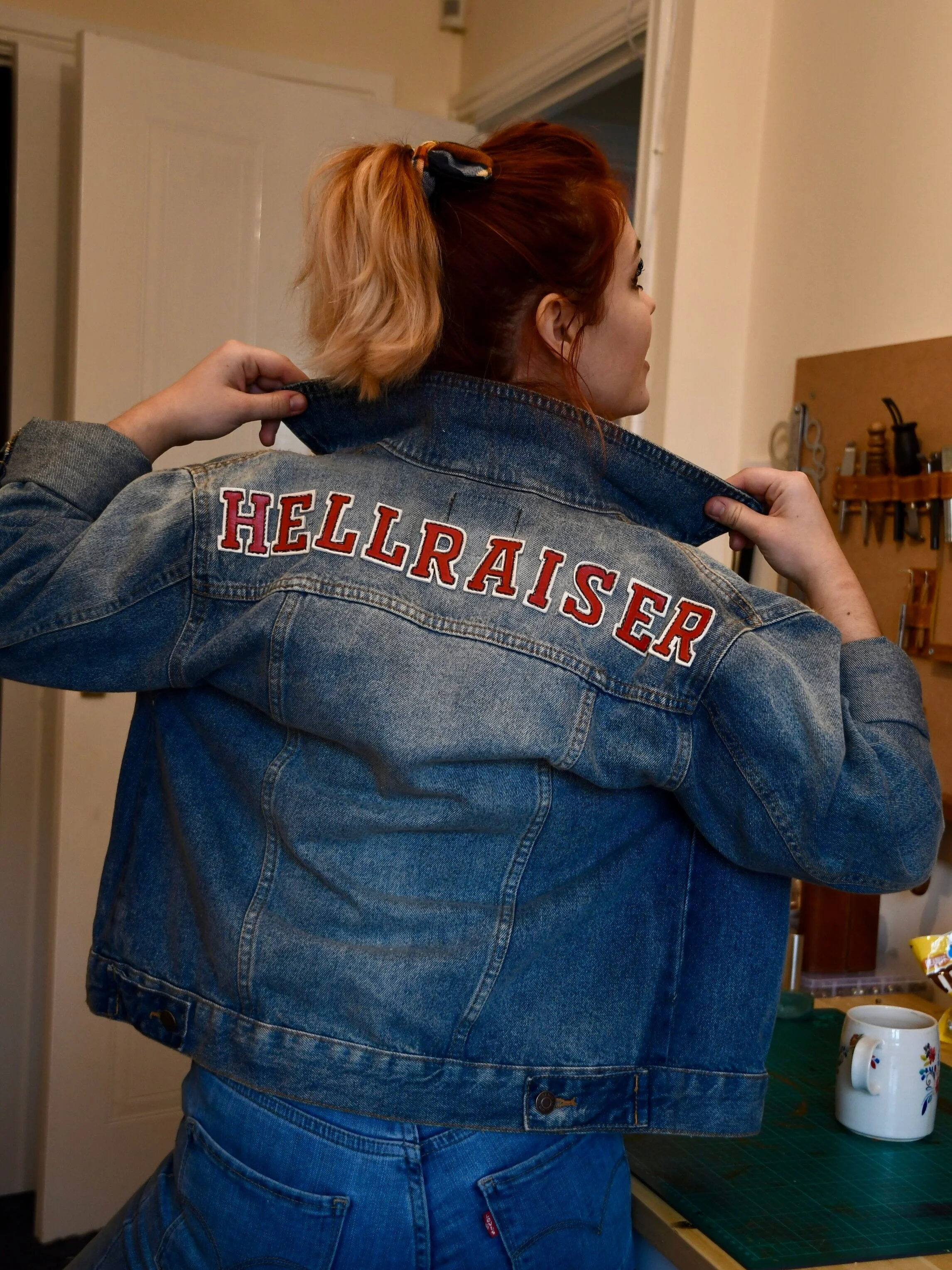Hellraiser Custom Denim Jacket — Beth 