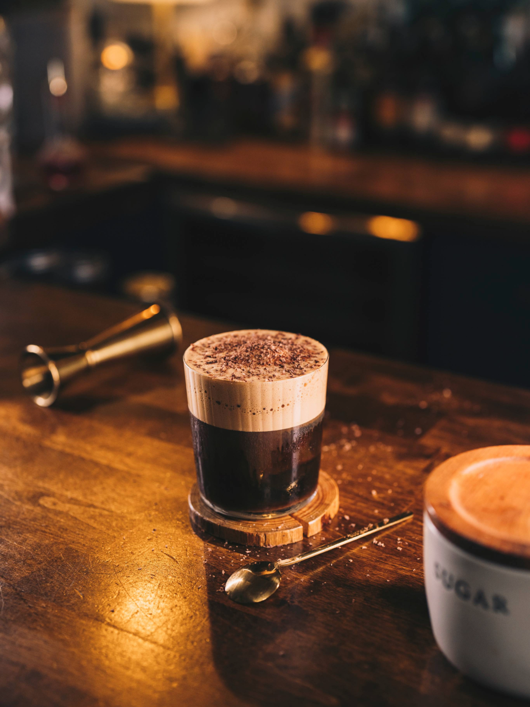 Salted Chocolate Dalgona Carajillo