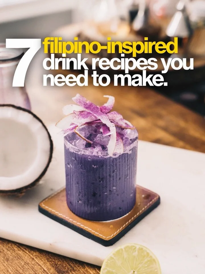 Lots of Filipino recipe love this week, why stop now? 🇵🇭🫶🏽

WEEKLY COCKTAIL ROUND-UP | FILIPINO COCKTAILS 

Comment FILIPINO and I&rsquo;ll send you all 7 recipes straight to your DMs.

These are some of my favorite recipes that I&rsquo;ve made o
