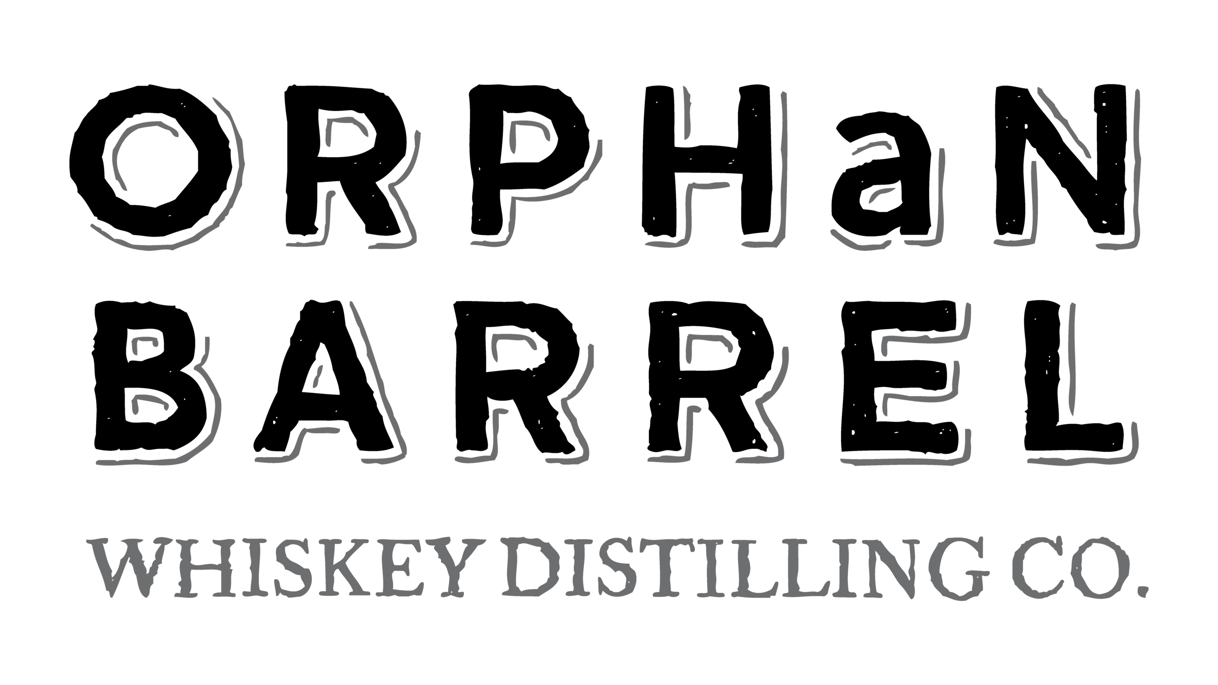 Black logo with gray text that says 'Orrspring Bell' in stylized font and smaller text below that says 'Whiskey Distilling Co.'