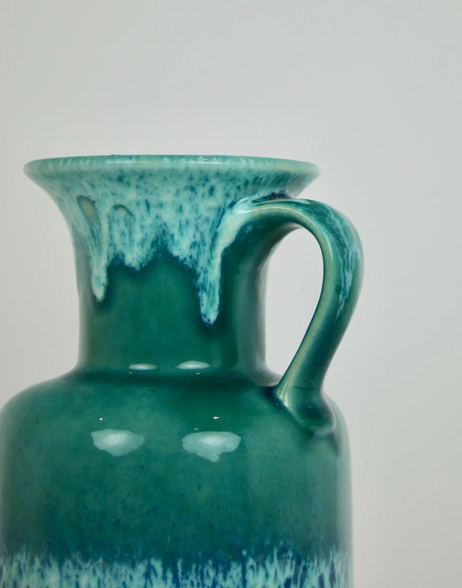 Jasba turqoise pitcher vase H25