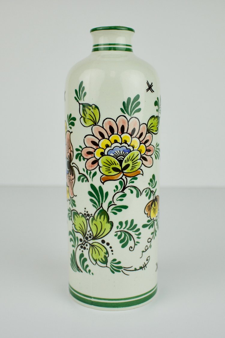 Polychrome Delft Gin Bottle - Jeneverfles — The Odd One Out