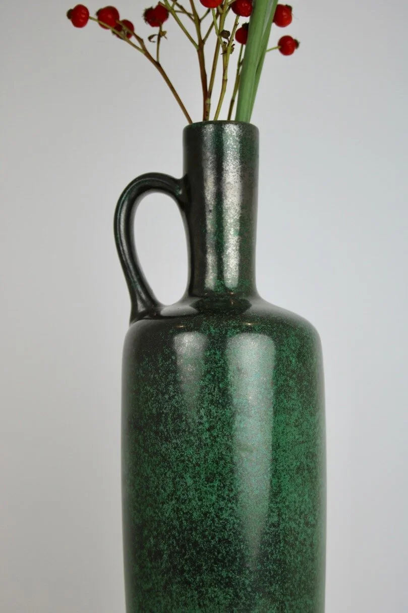 Ruscha High Green Pitcher Vase H40