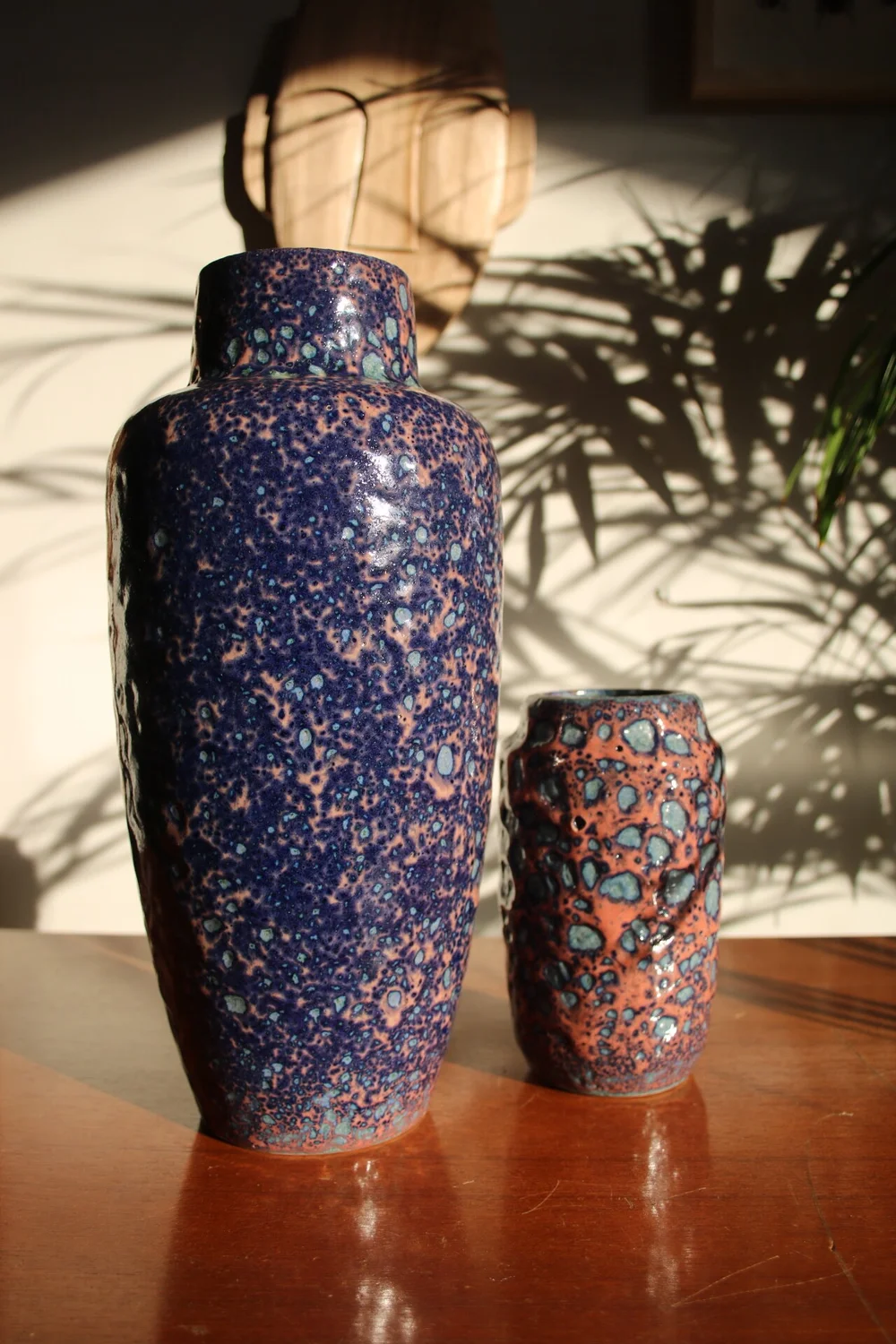 Orange Green Striped Glass Vase The Odd One Out