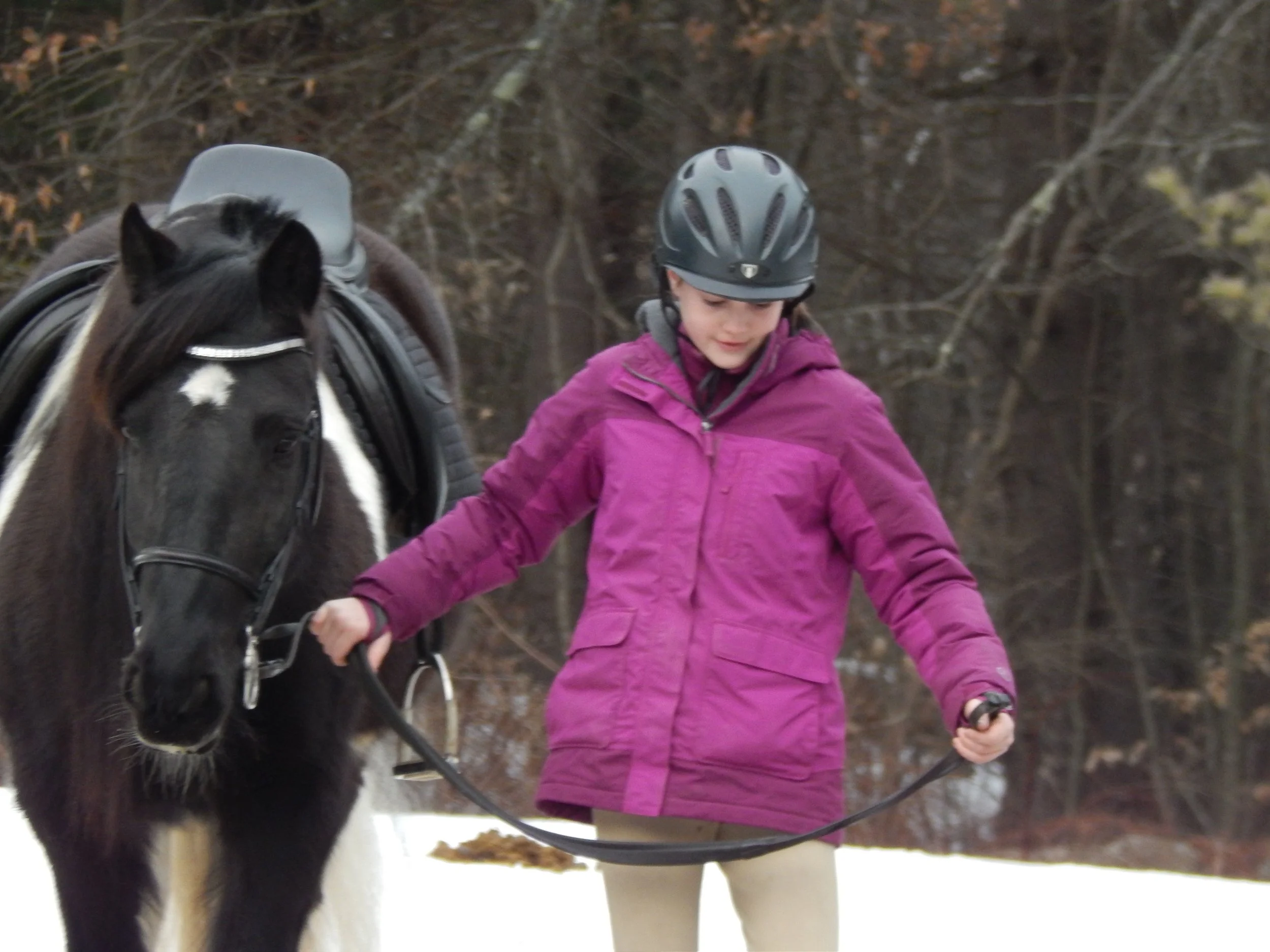 Raspotnik Lila, partbred mare, with owner Sydney Morris