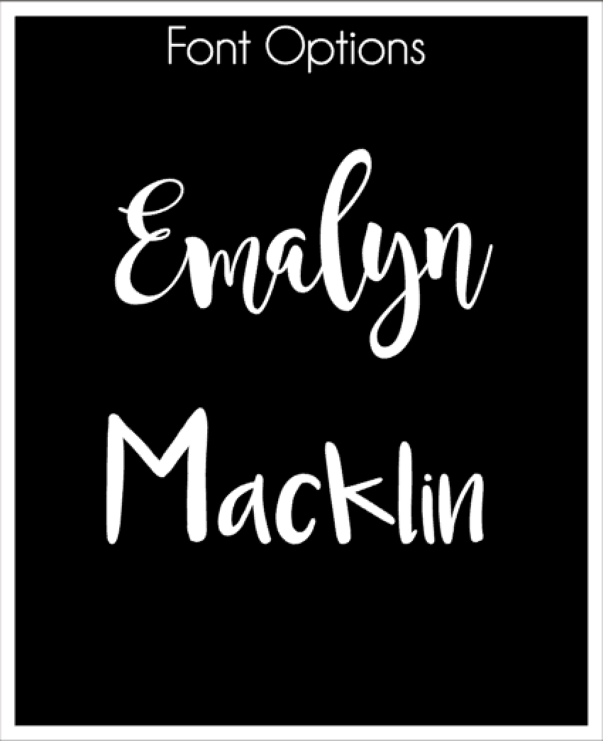 Back to School Font Options