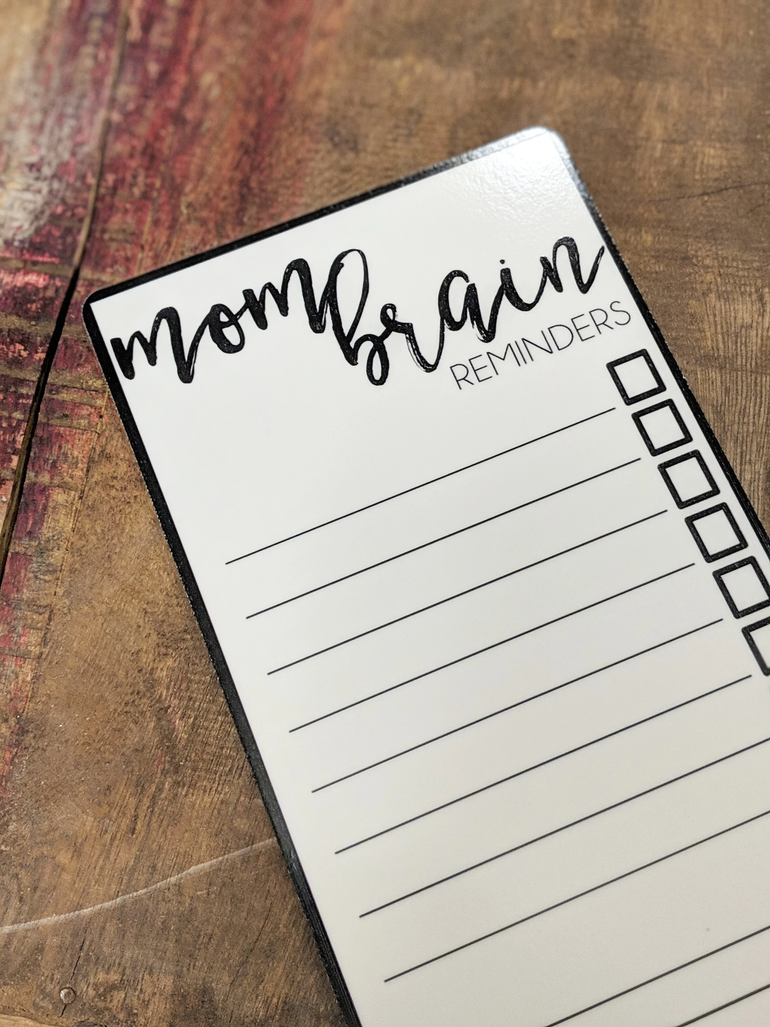 Mom Brain Reminder List Fridge Magnet Erasable - Dry Erase Mom Brain Reminders
