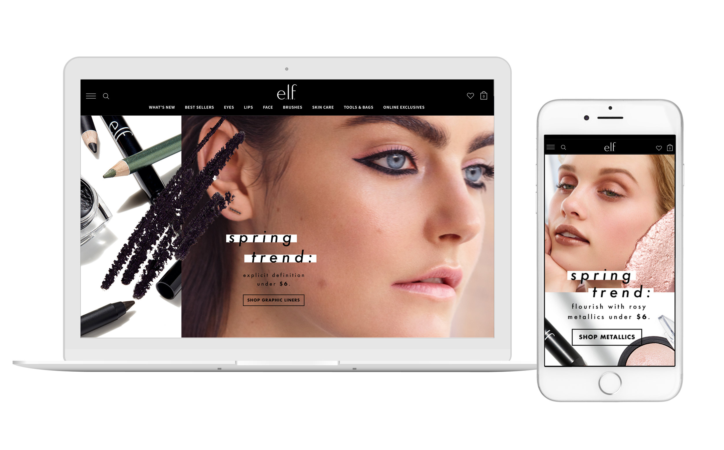 Art Direction for Spring Trends look book. The omni-channel campaign includes in-store, print, digital, social and video components.