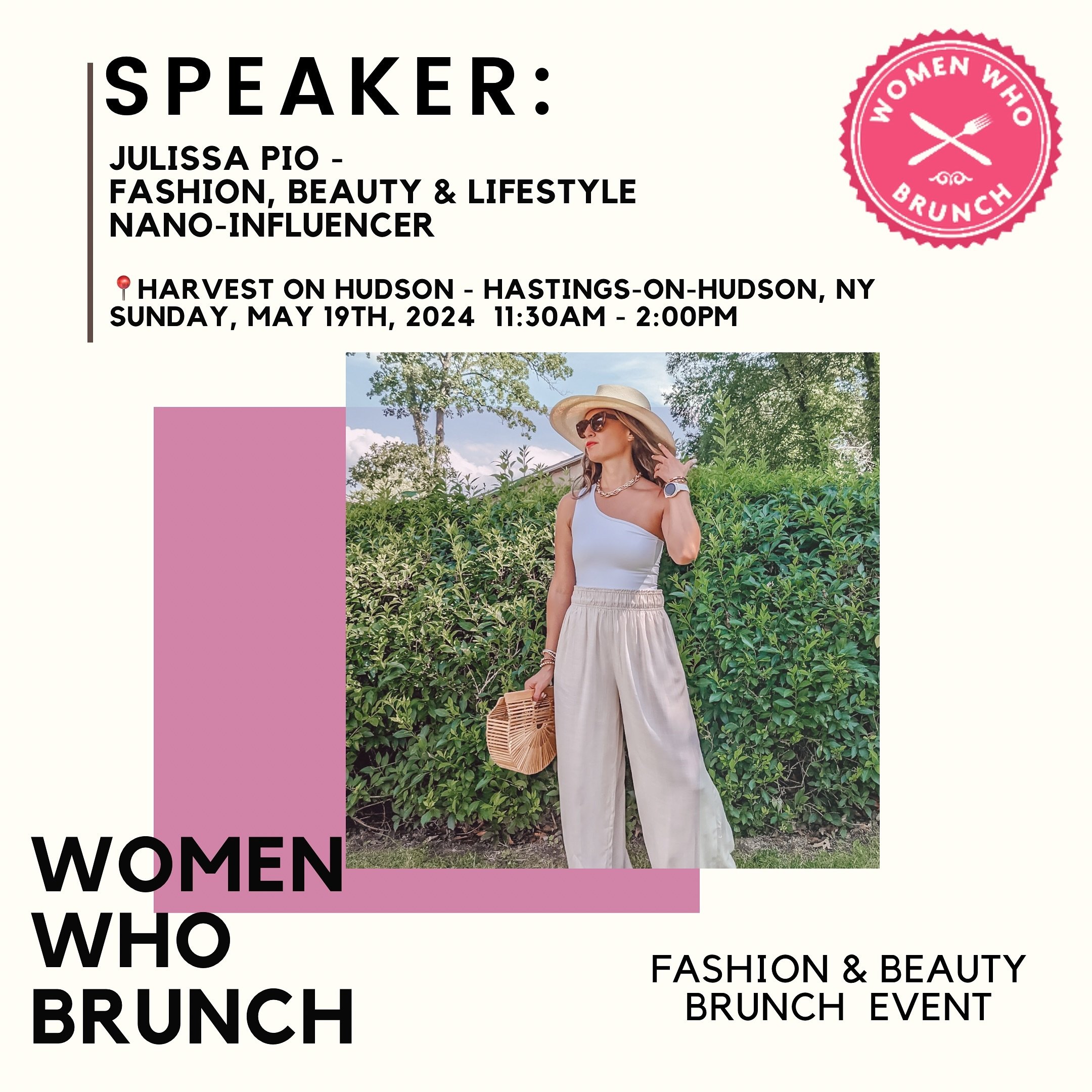 💋Mark your calendars: Sunday, May 19th is our next brunch event with @julissa.pio at @harvestonhudson in Westchester! 

👉 Brunch Topic: Fashion, Beauty, and Lifestyle. 
With a focus on your style, simple hacks to make your outfit 10x better, bigges