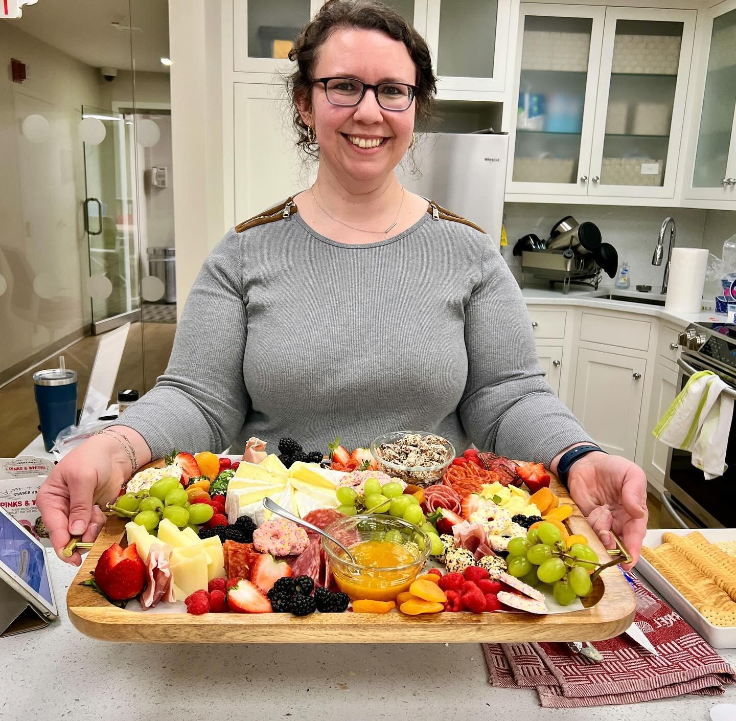 🧀 Currently Teaching Charcuterie Classes &hellip;
Last month I had the pleasure of teaching a charcuterie workshop for @tuxedoparklibrary 📚

I taught basic techniques including how to make a salami rose and river, the &ldquo;star&rdquo; cut fruit t