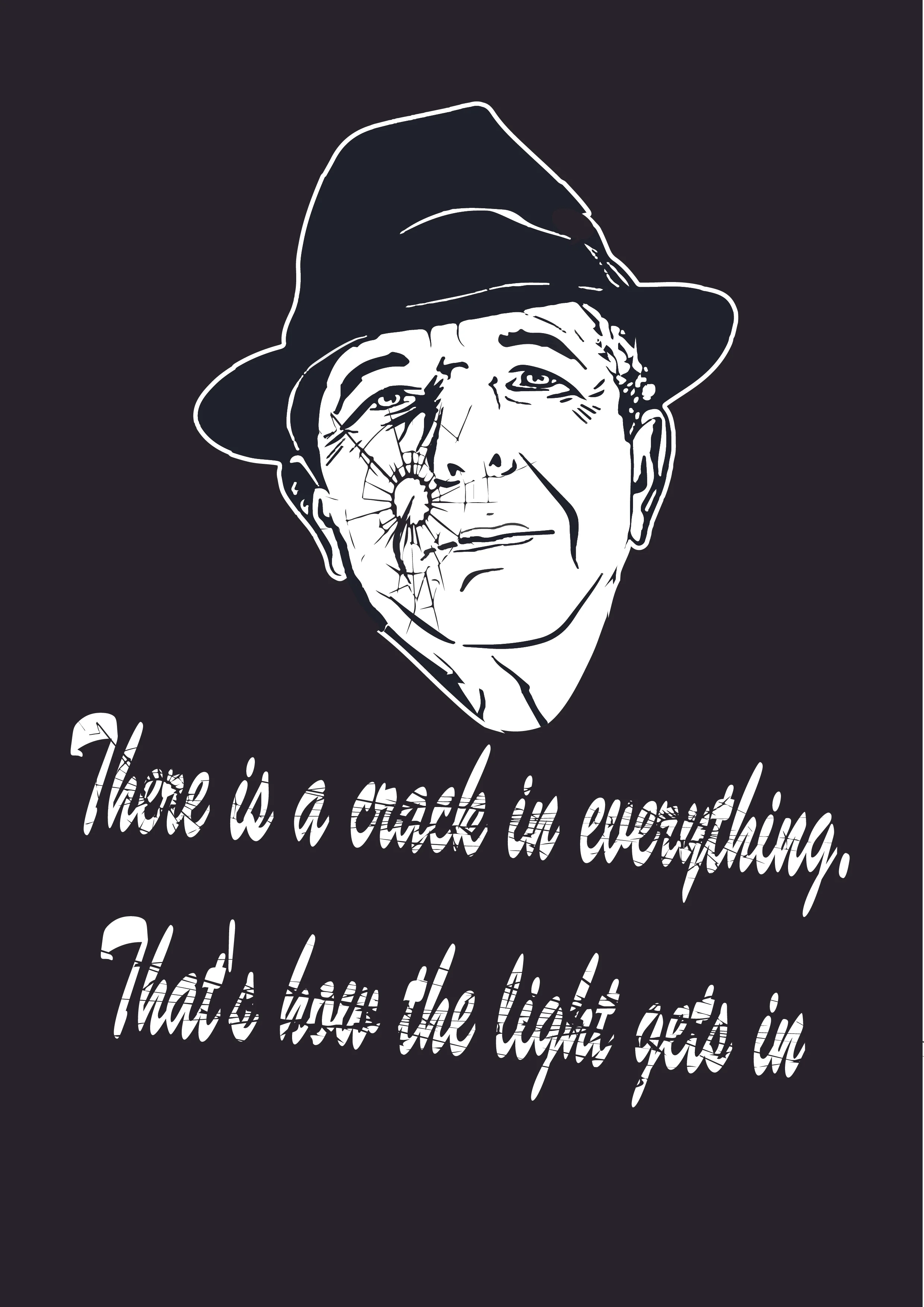 Leonard Cohen Lyric T-Shirt