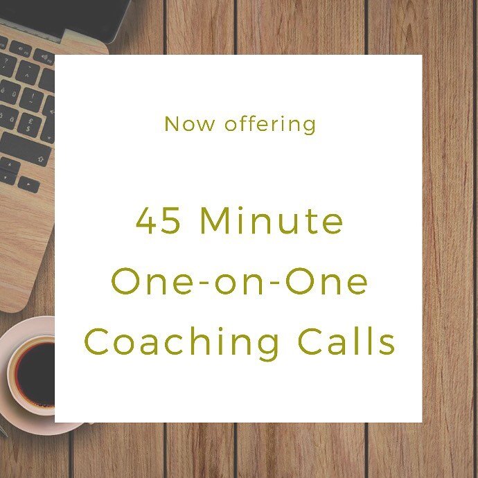 Over the years - and especially since COVID-19 hit, we have been working with clients one-on-one to make their lives easier. With COVID here to stay (for a bit longer), we are now formally offering 45-minute coaching calls. 

These calls can help you