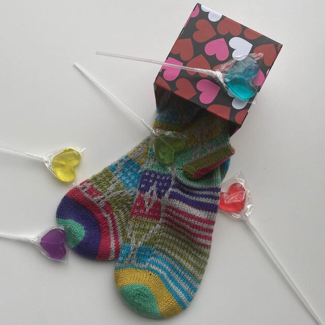 Confetti Heart Socks