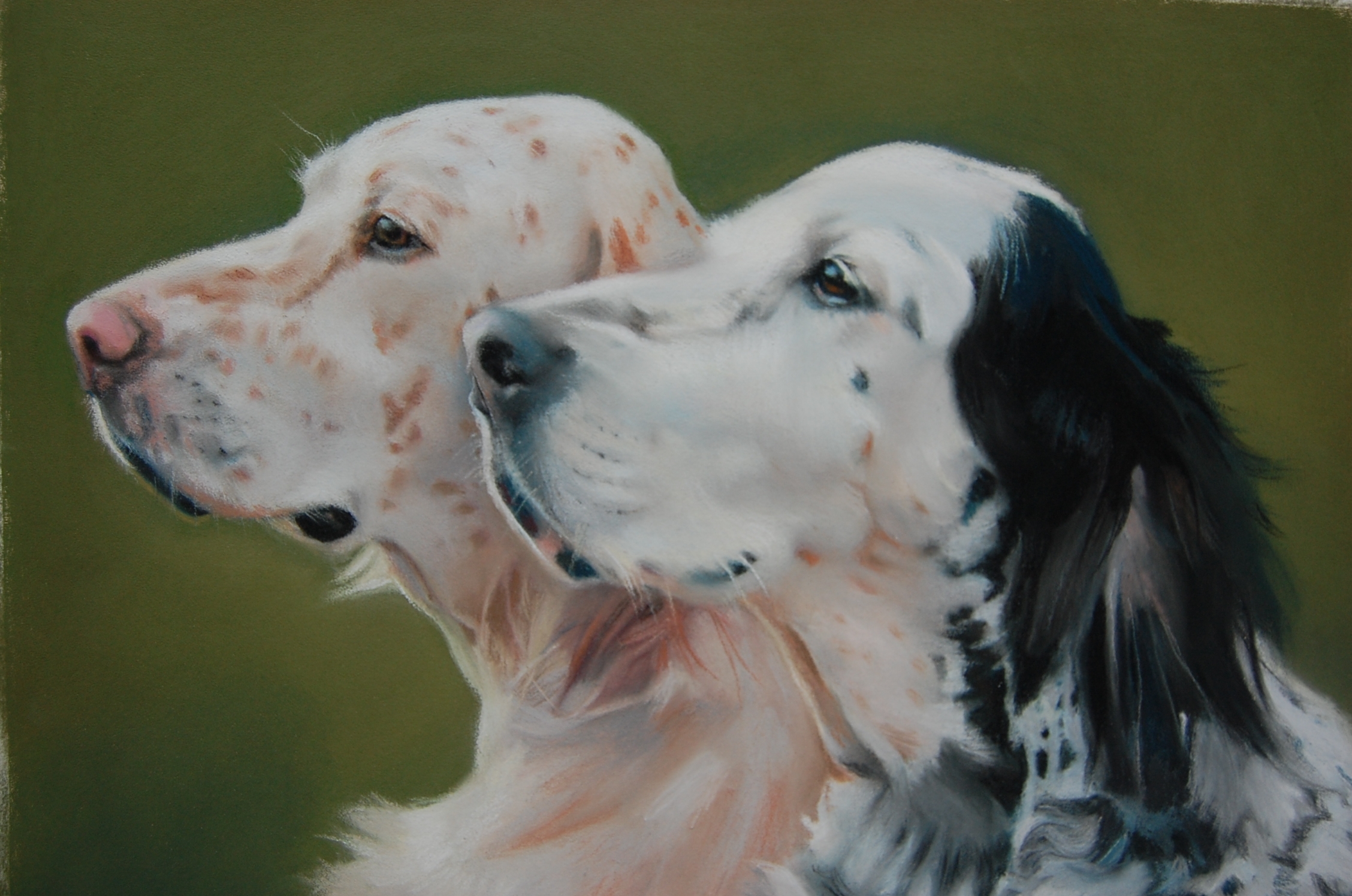   “Mother and Daughter,” pastel commission by E. Baskin (sold)  