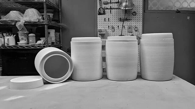 Some fermenting jars I've made over the last few weeks. Even though I first started making these jars almost 4 years ago, I would still consider these to be &quot;prototypes&quot;. I've made about 8 so far, and will probably make another 3-5 before I
