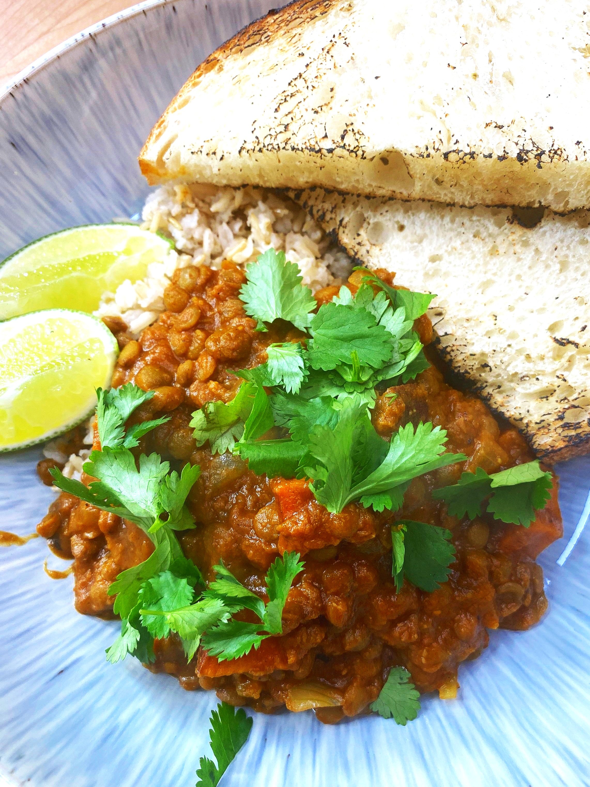 Sweet Potato Lentil Curry