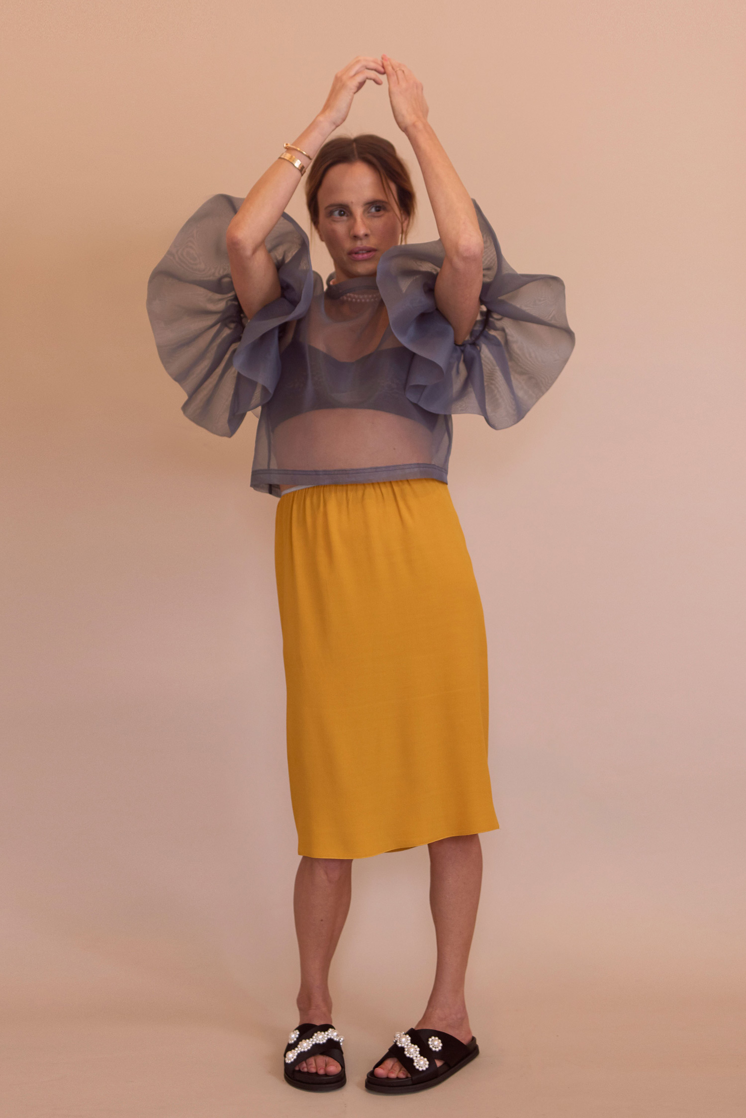 Rosa Macher Edition 001 Skirt Mustard