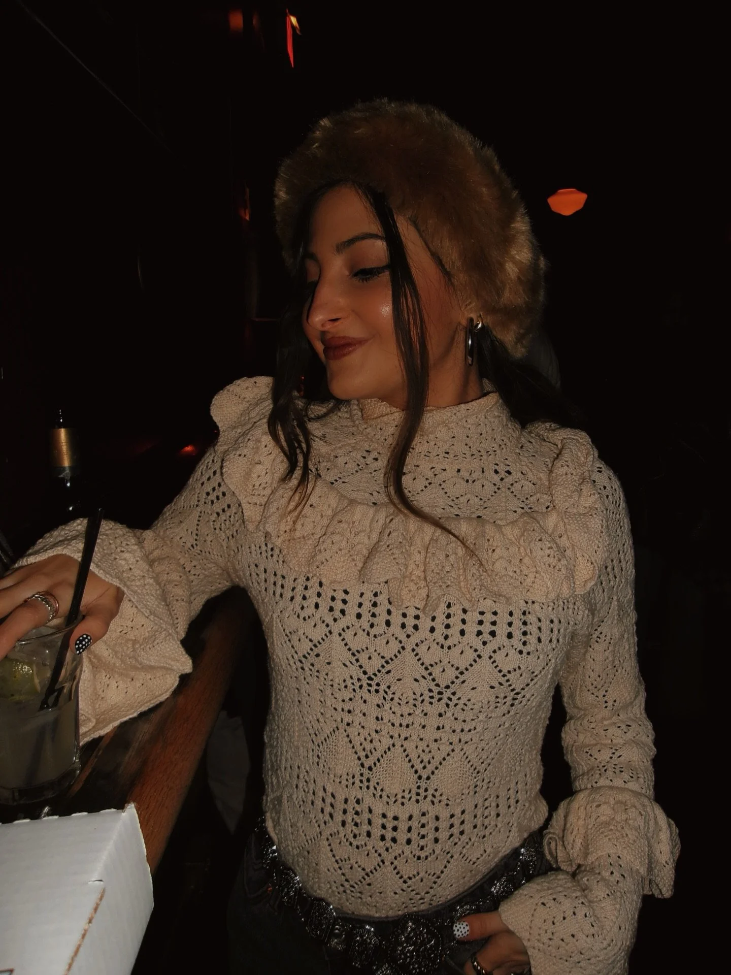 scenes from the snowstorm ✖️🤎🪩⛄️❄️🍷💫✨ #KILLERQUEEN 
&bull;
&bull;
&bull;
&bull;
&bull;
&bull;
&bull;
&bull;
&bull;
#snowday #winteroutfitinspo #winteroutfitideas #winteroutfitinspo