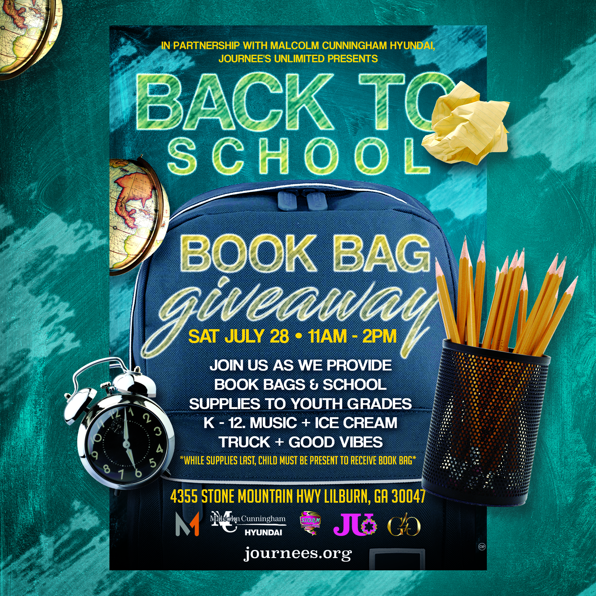 Bookbag + Supplies Giveaway
