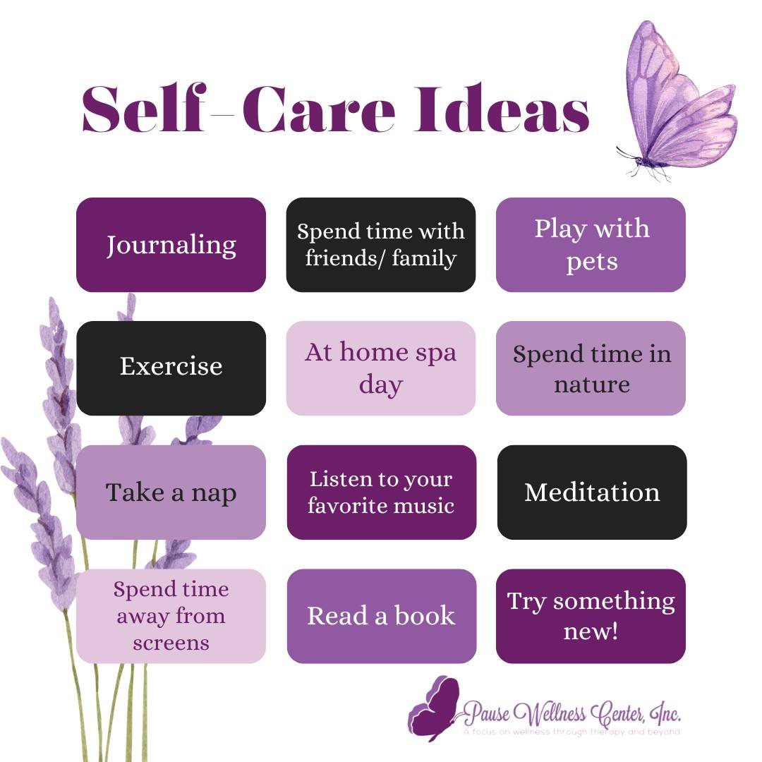 And these are just a few! Make some time for yourself today and prioritize your self-care❤️
 #therapy #mentalhealth #wellness #therapist #selfcare