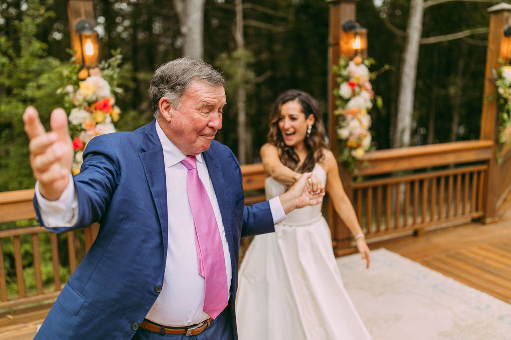 Father of the Bride and Bride Share first dance