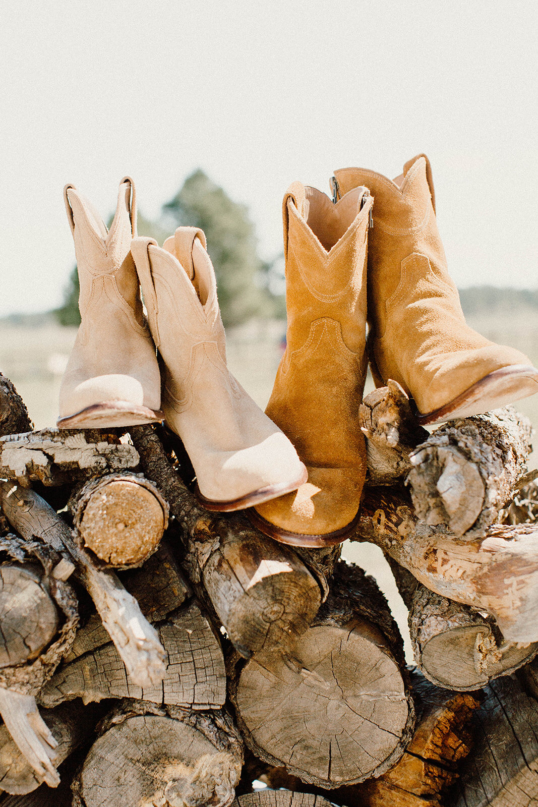 Colorado Bride and Groom's Tecovas Boots