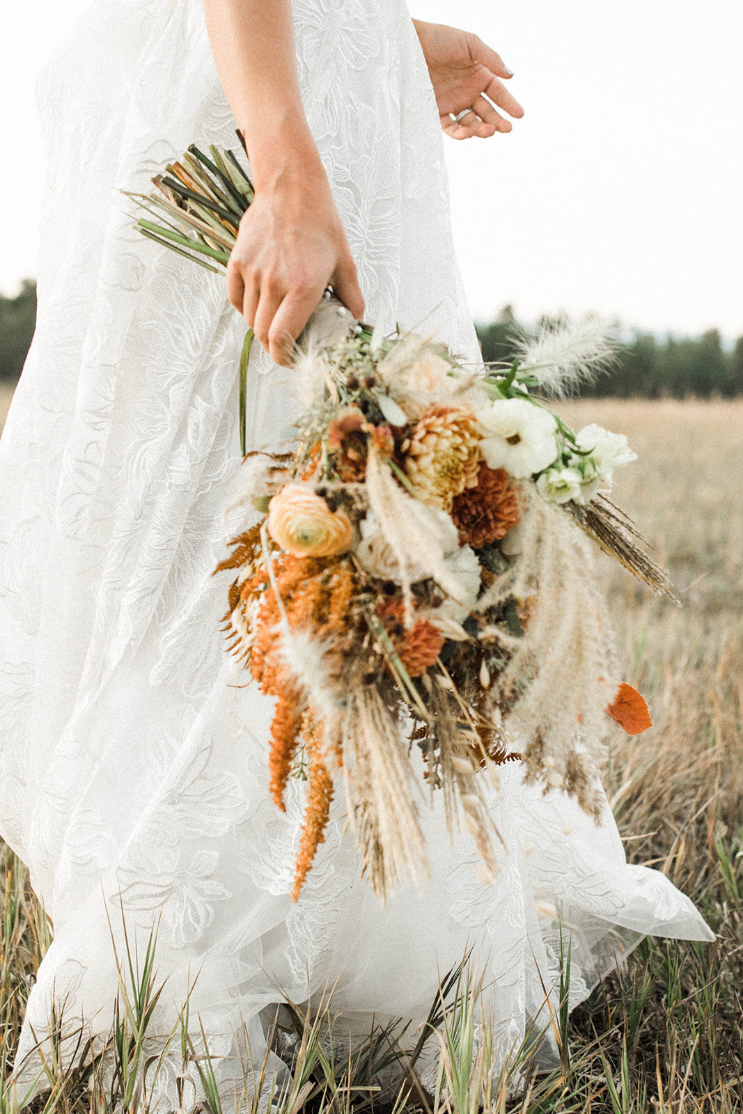 Lush and Wild Western Bridal Bouquet