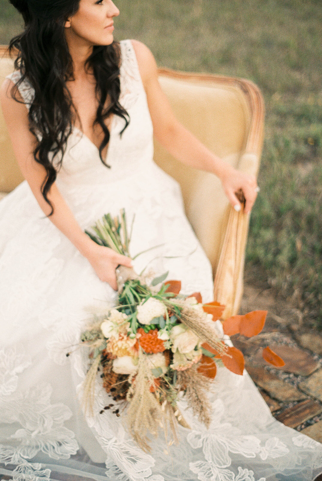 Boho Bridal Portraits at Mountain Wedding in Colorado