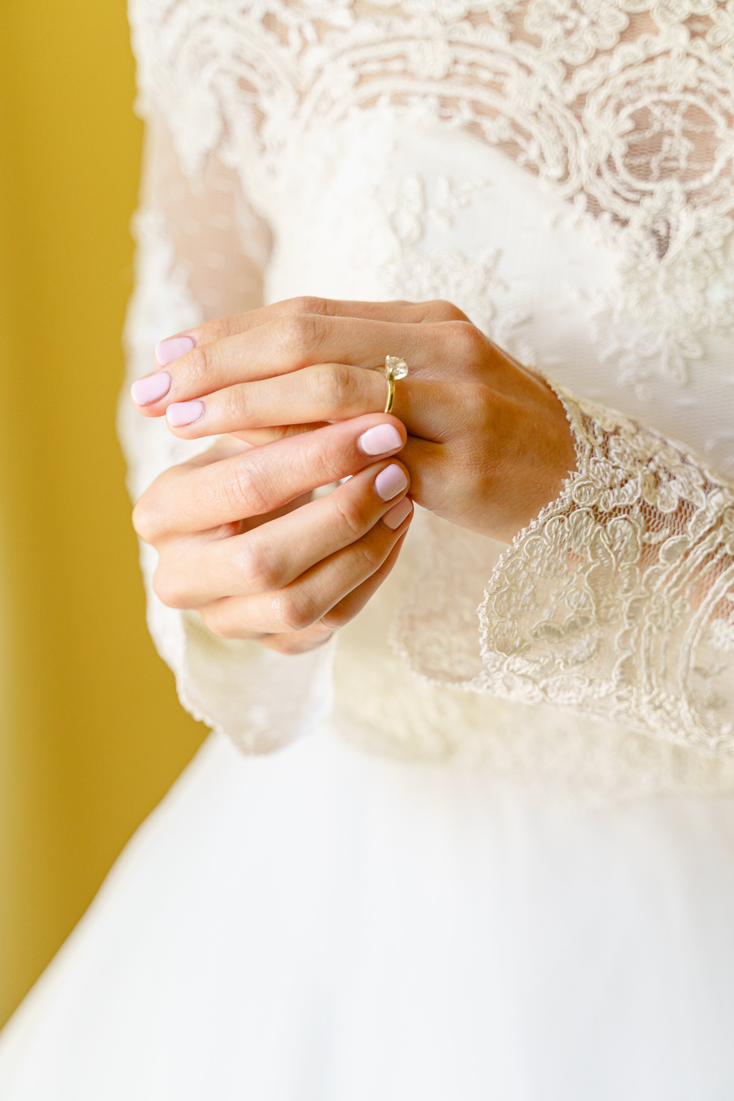 Classic Bridal Details for Elegant Catholic Wedding