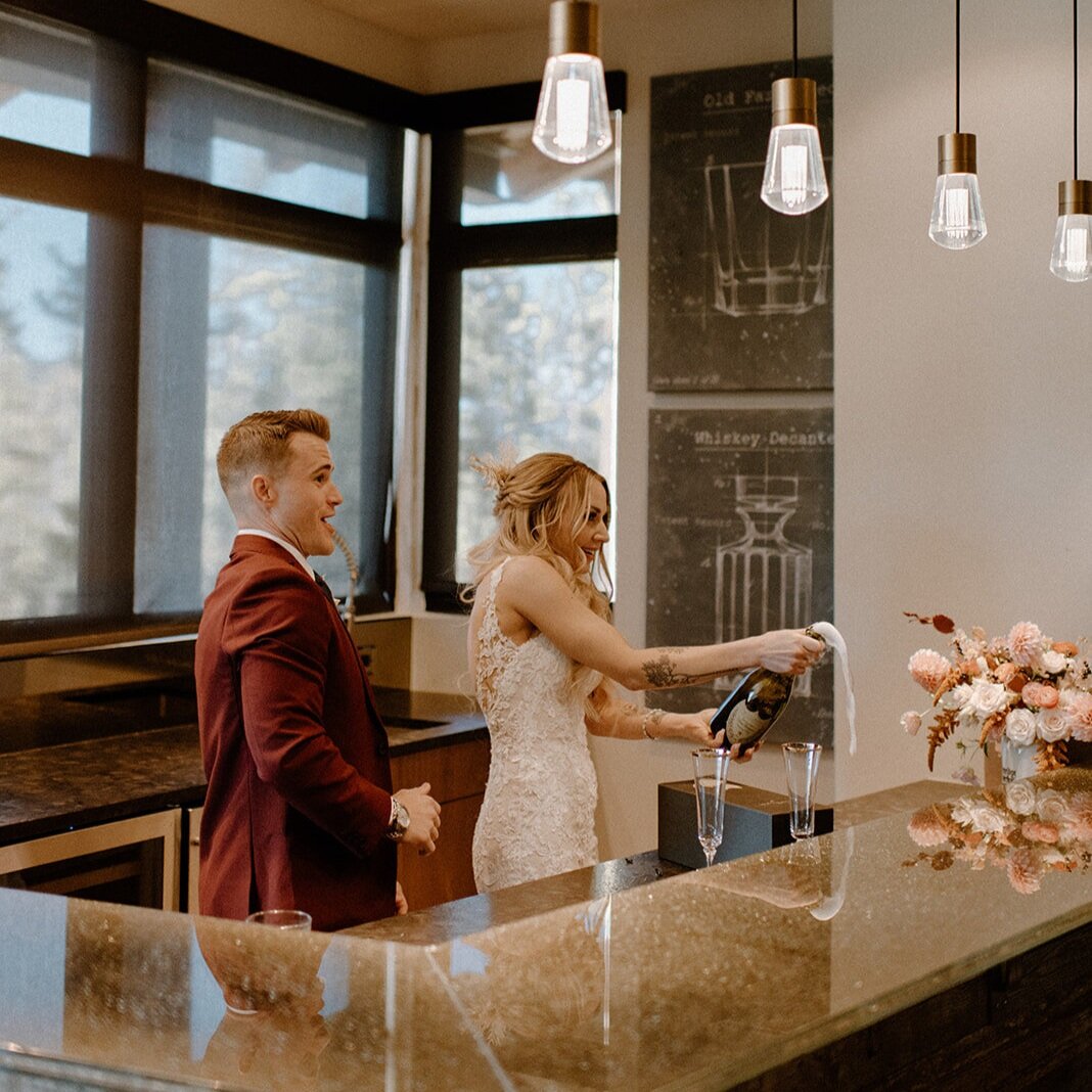 Moody Modern Newly Weds | Intimate Mountain Wedding | Wildly Collective | Kate + Alex