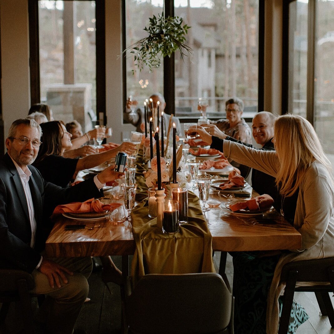 Moody Urban Tablescape Design | Intimate Mountain Wedding | Wildly Collective | Kate + Alex