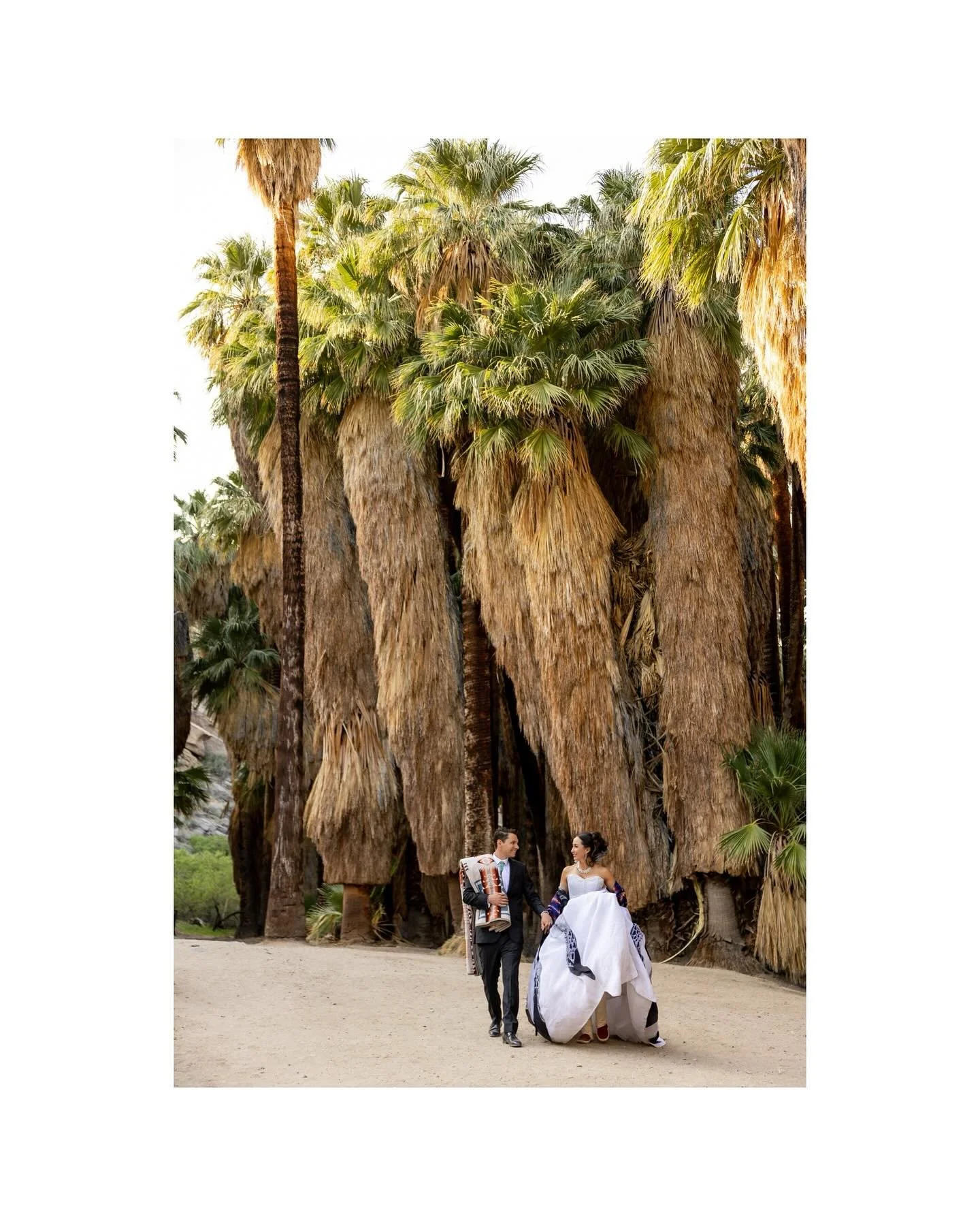 This was a special one. The groom, Anthony, grew up in Palm Springs and is deeply connected to the community here. His connection to the city, and more specifically, to the land, runs deep. He is native, a member of the Agua Caliente Band of Cahuilla