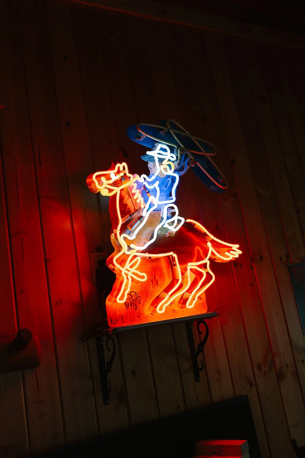 Neon rodeo sign