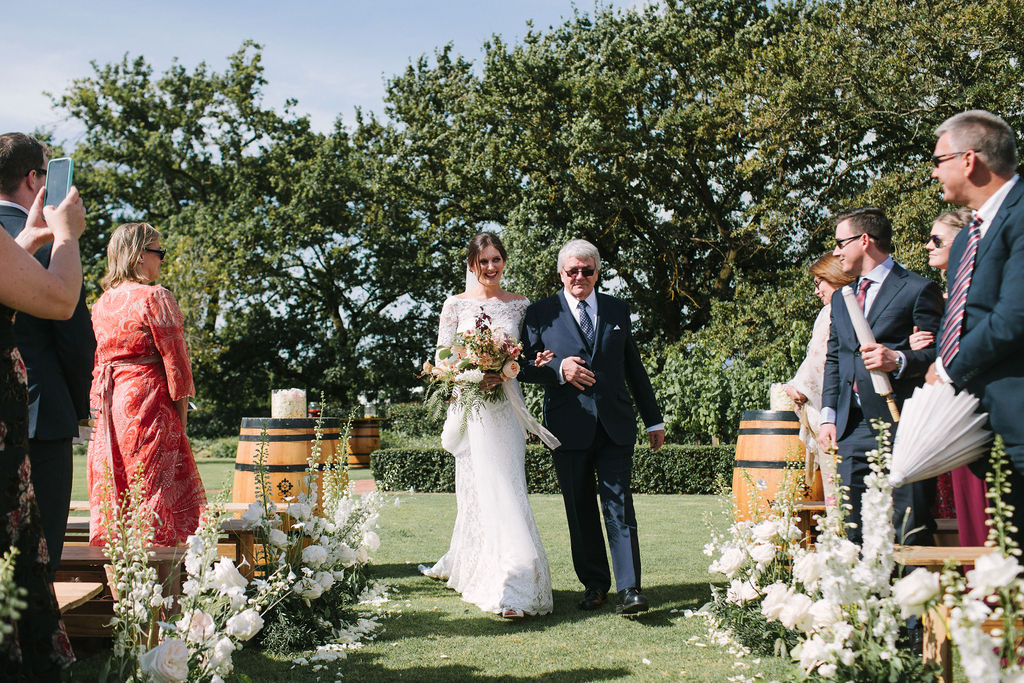 floral aisle wedding Wildeflower 7