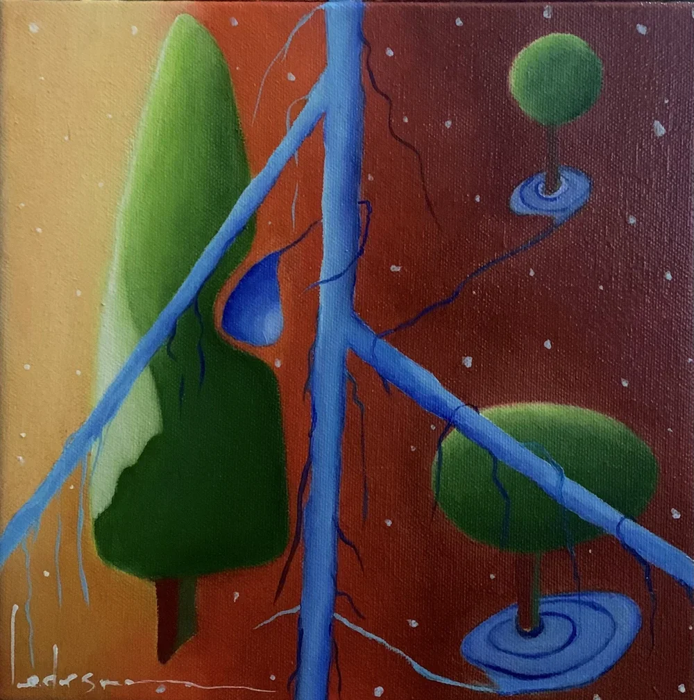 Kiss &amp; Water No. 3-   10"x 10"   $650