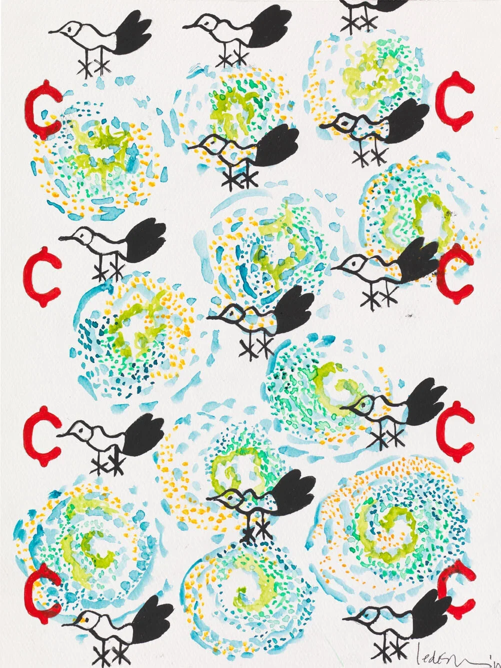 Freedom For Sale #1-  9"x 7"   $560/framed