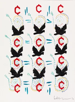 Freedom For Sale #3-  9"x 7"   $560/framed