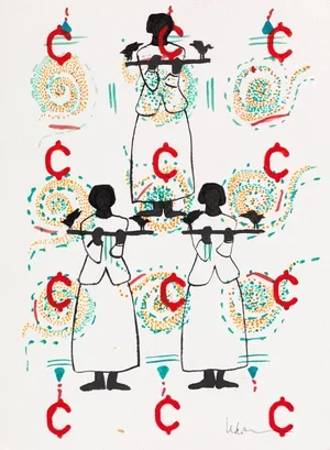 Freedom For Sale #4-  9"x 7"   $560/framed