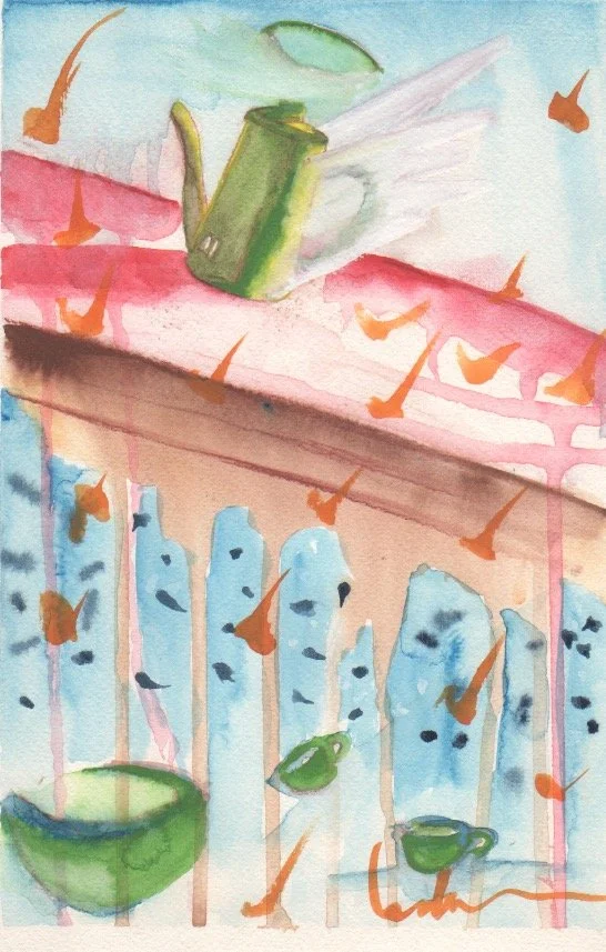 Angel Kettle-  9"x 6"   $525/framed